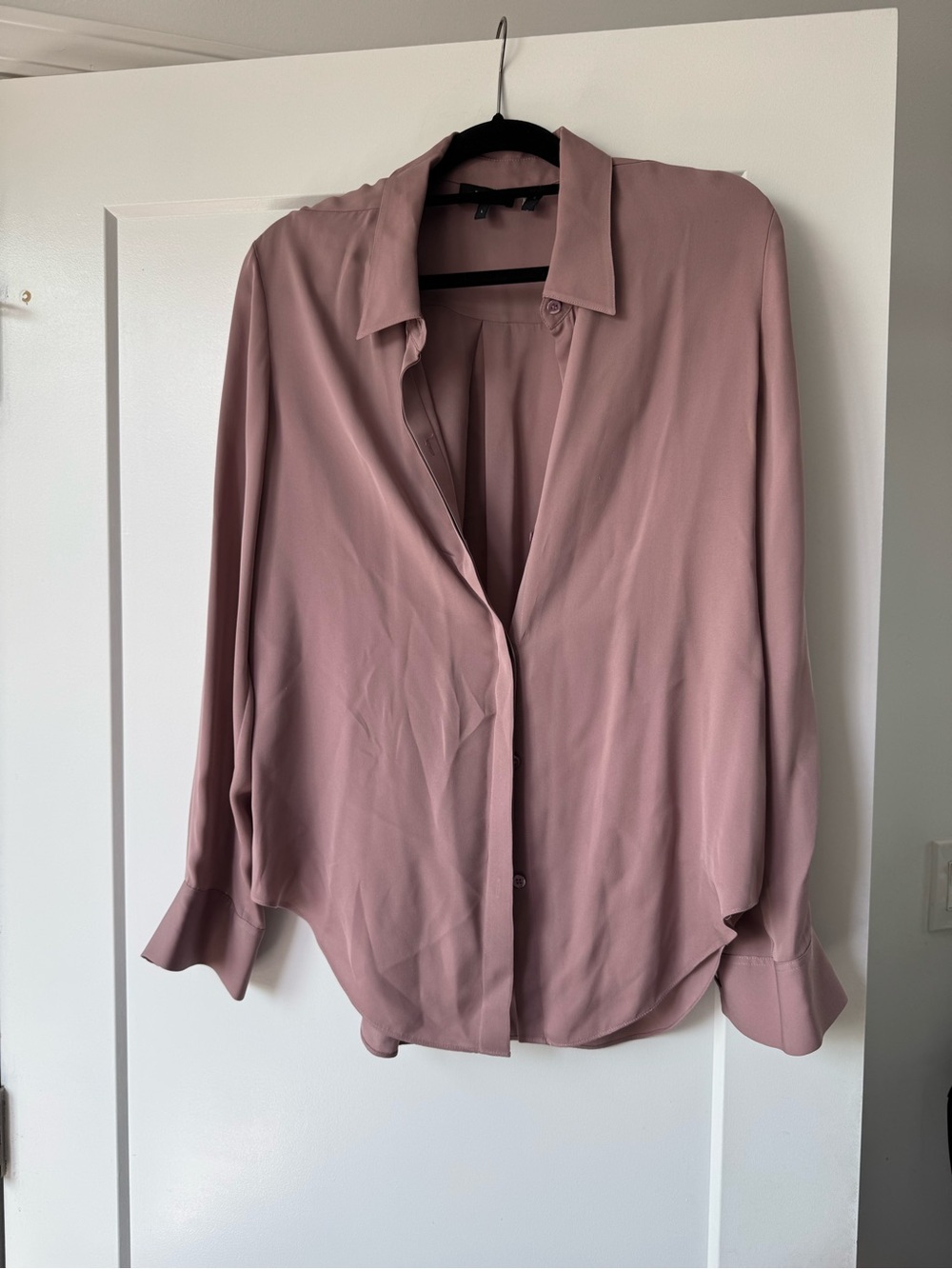 Theory Mauve silk Blouse